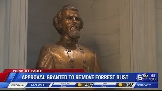 Commission grants approval to remove Forrest bust