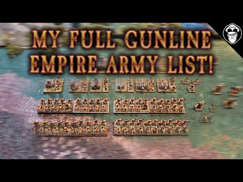 My Empire of Man FULL GUNLINE Army List! | Warhammer The Old World