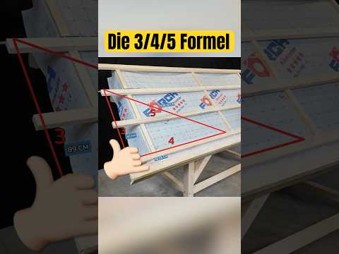 Angle the roof surface🔺 Use the 3-4-5 method to create the perfect roof!