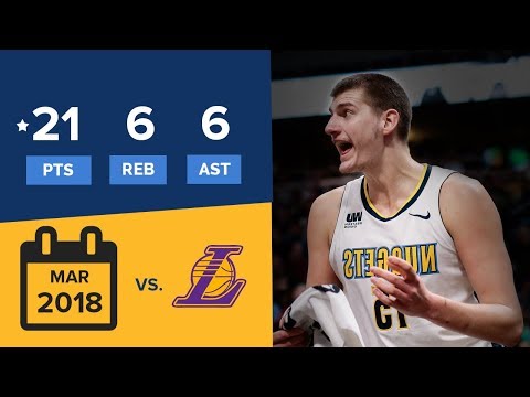 (09.03.2018) Nikola Jokić 21 pts, 6 reb, 6 ast vs. LA Lakers (Highlights)