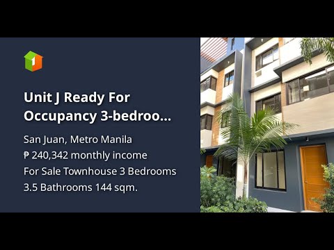 Unit J Ready For Occupancy 3-bedroom ALKHOR Townhouse Bonifacio Phase 3 For Sale in San Juan