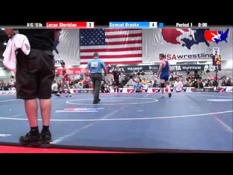 Lucas Sheridan vs. Samuel Brooks at 2013 Junior Nationals - FILA - FS