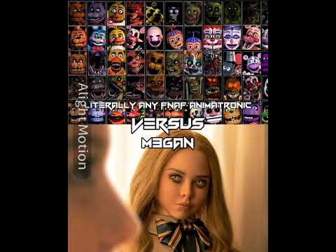 Megan vs Fnaf #fivenightsatfreddys #m3gan #wisedit #fnaf #fnafsecuritybreach