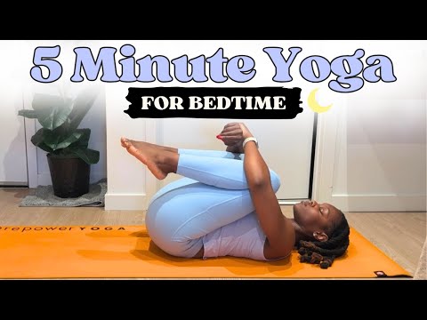 5 Min Bedtime Yoga Stretch for Beginners🌙 Wind Down & Relax (No Standing)
