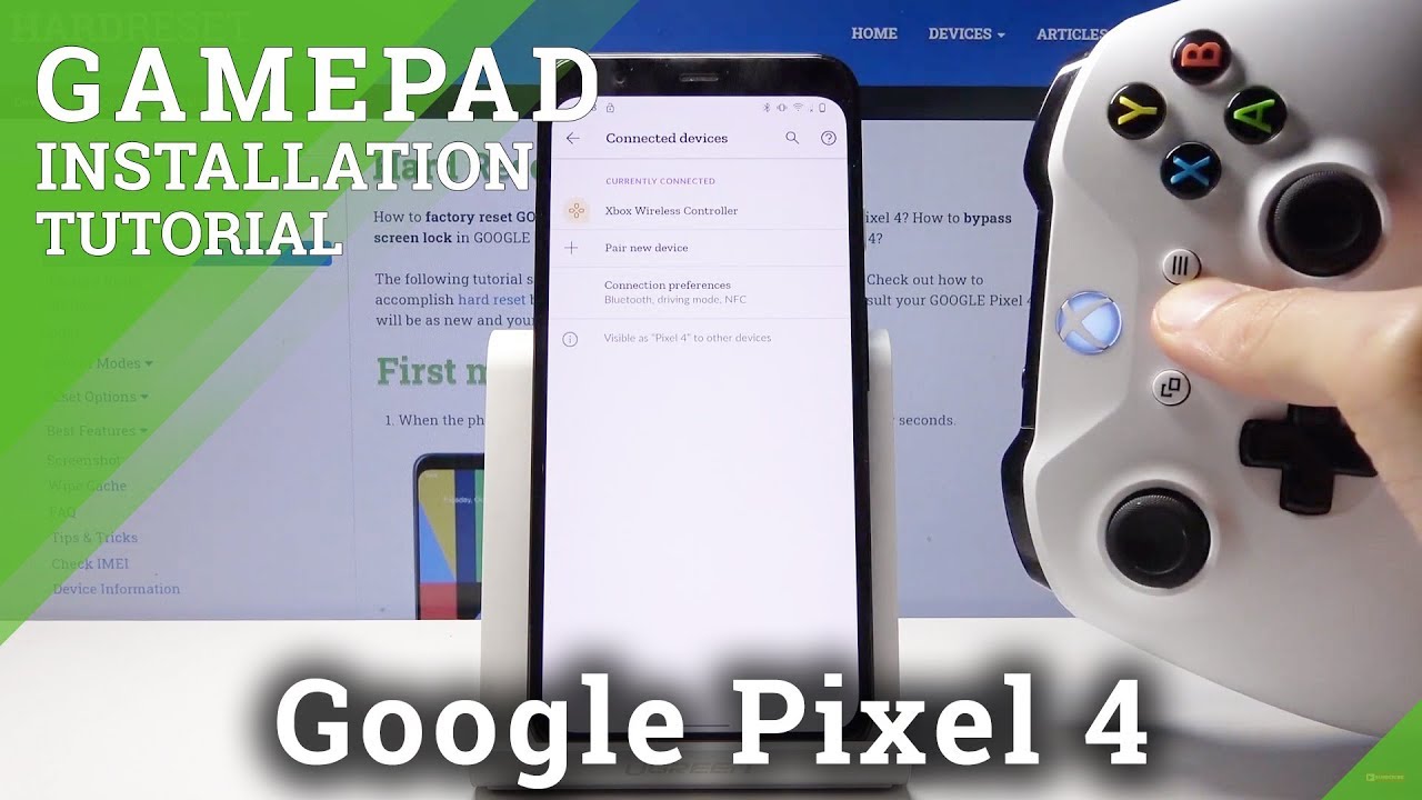 How to Connect GamePad in GOOGLE Pixel 4 – GamePad Installation