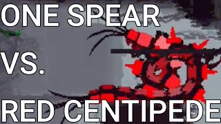 Killing a red centipede with only one spear, no pipe exploits/excessive stunlocking - Rainworld