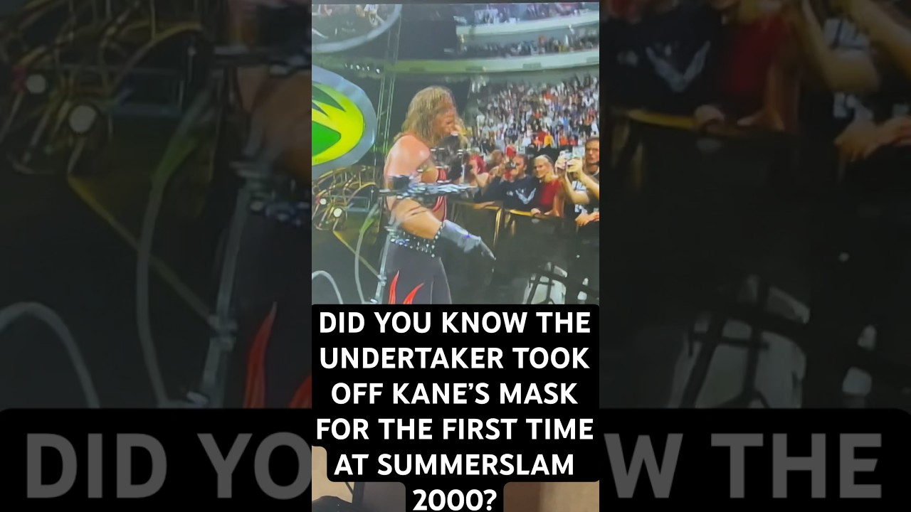 THE UNDERTAKER TOOK OFF KANE’S MASK FOR THE FIRST TIME AT SUMMERSLAM 2000 #viralshorts #summerslam