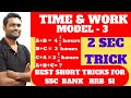 TIME AND WORK MODEL 3 By Chandan Venna FOR SSC CGL CHSL BANK PO CLERK RRB NTPC CAT SI