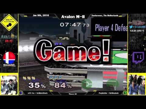 Avalon M-II - mYi | Ice + SchlimmShady Vs PurpleDebo + Nuthingdude - SSBM Doubles Winners R2