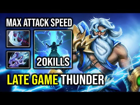 Brutal Late Game Moon Shard Right Click Zeus Unlimited Lightning Attack Dota 2