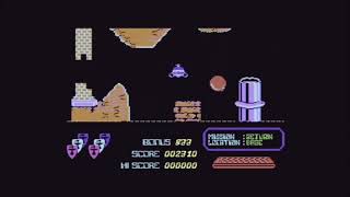 C64 short. Airwolf. Timing the 2 blue blob enemies to preserve shields.