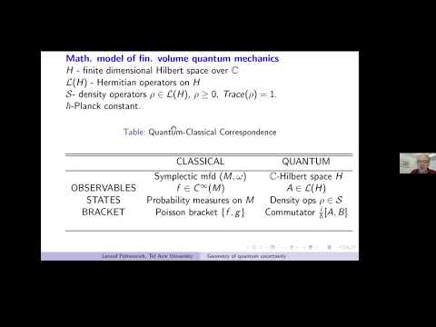 Geometry of Quantum Uncertainty - Leonid Polterovich