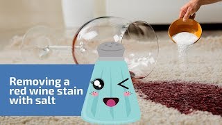 How to Remove a Red Wine Stain with Salt | FastKlean