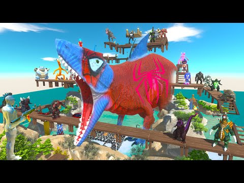 FPS AVATAR rescue mission AROUND  KING SHARK SPIDERMAN SAVE GIRL - ARBS