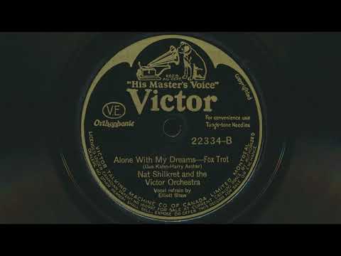NAT SHILKRET Alone With My Dreams (1930) Elliott Shaw vocals - 78 RPM Record
