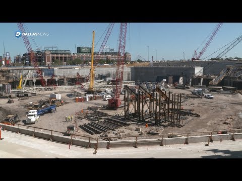Texas Rangers' new Globe Life Field taking shape
