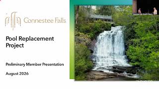PRELIMINARY Pool Replacement Project Member Presentations
