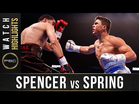 Spencer vs Spring HIGHLIGHTS: January 18, 2020 | PBC on FOX