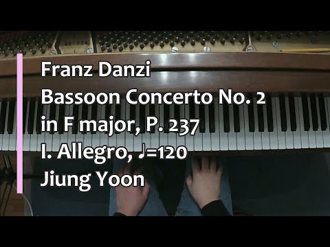 Thumbnail for Piano Part- Danzi, Bassoon Concerto No. 2 in F major, P. 237,  I. Allegro (♩=120) by danzi