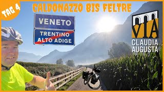 E-Bike Radreise durch die Alpen auf der Via Claudia Augusta | Tag 4 von Caldonazzo bis Feltre.
