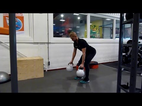 Two Arm Kettlebell Row