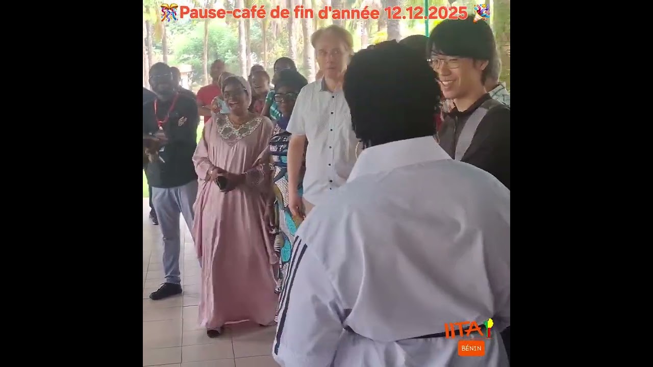 Pause café de fin d'année 12-12-2025 du staff de l'IITA Bénin