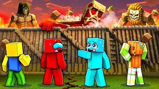 Fuimos ATACADOS por TITANES GIGANTES en Minecraft… Fuimos ATACADOS por TITANES GIGANTES en Minecraft…