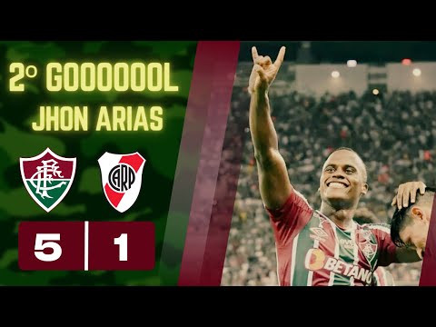 Fluminense 5x1 River Plate (ARG) - 2° Gol de Jhon Arias