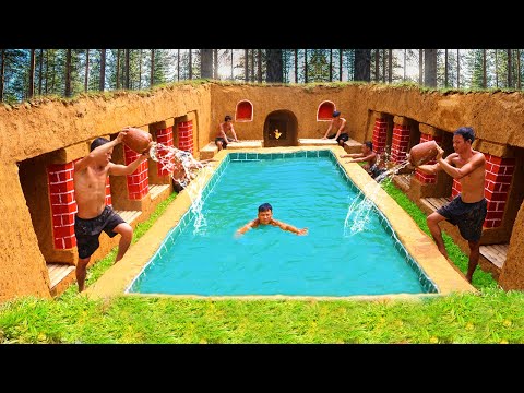 How To Build The Most Amazing Swimming Pool Water Slide Around Underground House