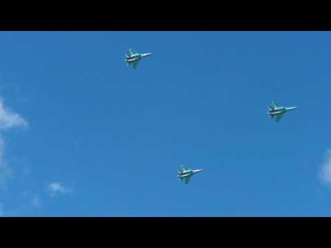 MAKS 2017 The Aerobatics Group "Falcons of Russia" Su-35 (23 07 2017)