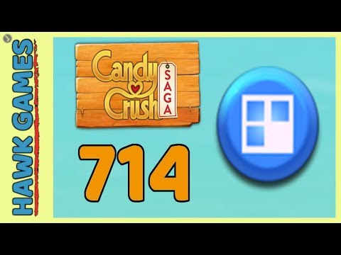Candy Crush Saga Level 714 (Jelly level) - 3 Stars Walkthrough, No Boosters