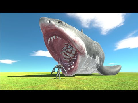 Baby Scourge Vs Giant Aquatics and Giant Megalodon-animal revolt battle simulator