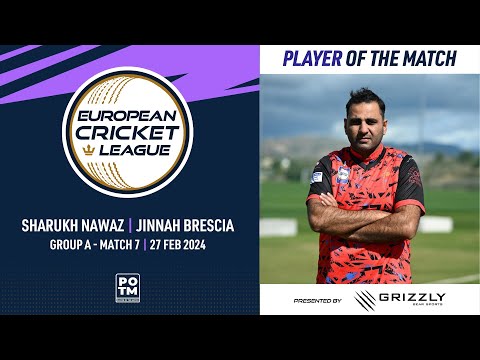 POTM: S.Nawaz - JIB vs HRT |Group A, Match 7| European Cricket League 2024 | 27 Feb 2024 | ECL24.007