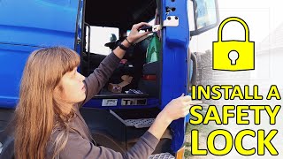 How to install a safety lock on a truck