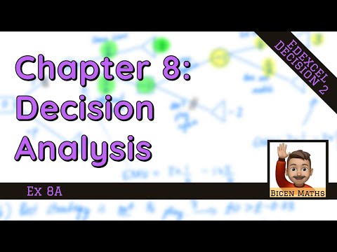 Decision Analysis 1 • Decision Trees and EMV • D2 Ex8A • ⌨️