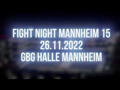 Fight Night Mannheim 26.11.2022 @GBG Halle Mannheim.