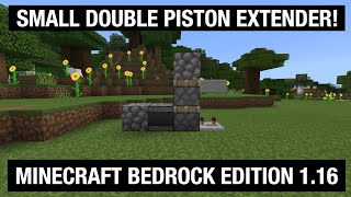 ✔️Minecraft: How to Make a Double Piston Extender - Bedrock 1.16