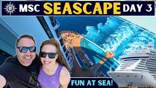 MSC Seascape Caribbean Cruise: Sea Day Waterslides & Formal Night - Day 3 Vlog