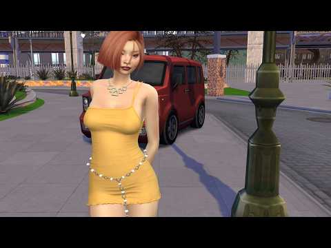 the sims 4 custom sim download dyed-hair female Yu Xin Wu by Bonita100 Game Video Preview