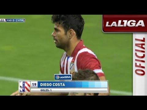 Gol de Diego Costa (0-2) en el Real Valladolid - Atlético de Madrid - HD