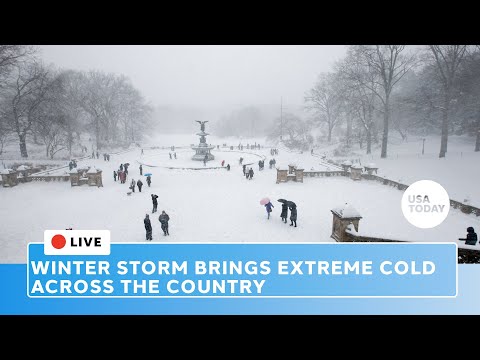 Watch live: Winter storm brings extreme cold across the country