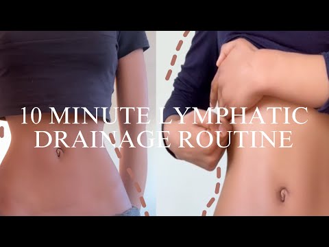 Daily 10 Minute Lymphatic Drainage Massage for Belly Bloat & Water Retention | No Equipment