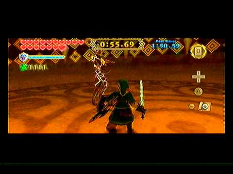 The Legend of Zelda Skyward Sword Demon Lord Ghirahim final battle (Record Time No Damage)