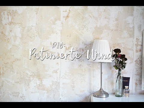 DIY Wandgestaltung - Eine Wand patinieren. #FauxPainting