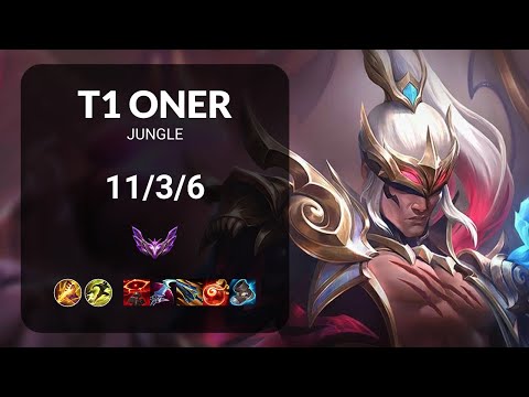 T1 Oner Lee Sin vs Graves JUNGLE - KR MASTER Patch 15.1