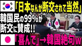 【海外の反応】「日本と断交したってK国は無敵ww」K国民が断交に賛成したら衝撃の結末に...