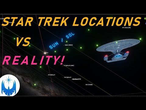 Star Trek Locations vs REAL LIFE - An ACCURATE 3D ANALYSIS Using Realistic Star Maps!