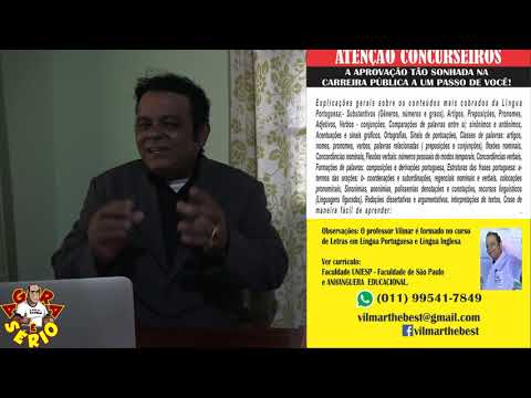Atenção Concurseiros de Juquitiba e região o Professor Vilmar Chegou