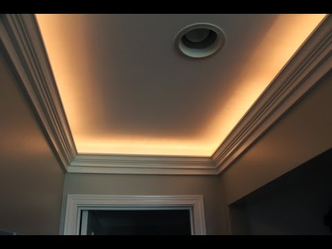 Crown Molding with Indirect Lighting Installation