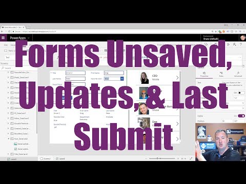 PowerApps Forms - LastSubmit, Updates, UnSaved